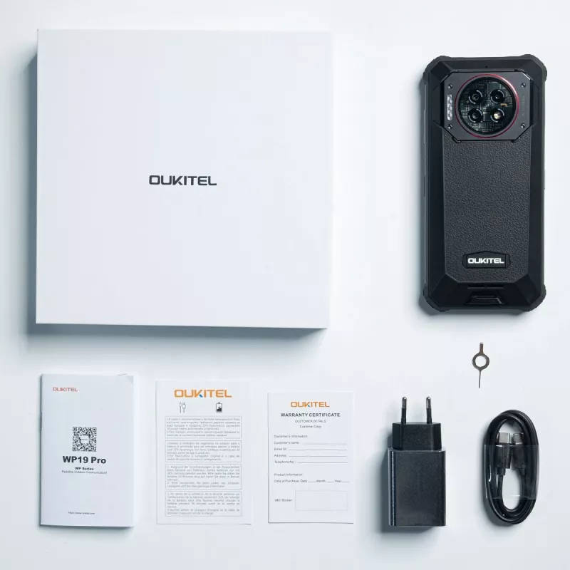 Smartphone Oukitel WP19 Pro 6.78 cala 8GB/256GB Czarny