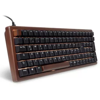 Klawiatura Sharkoon SGK50 S2 Home USB QWERTZ German Wood