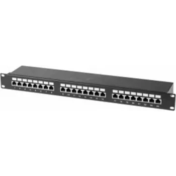 Patch Panel Tecline 257310 1U Cat6 U/FTP Czarny