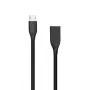 Kabel silikonowy USB-Micro USB (czarny, 2m)