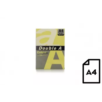 Papier kolorowy Double A, 80g, A4, 500 arkuszy, Butter