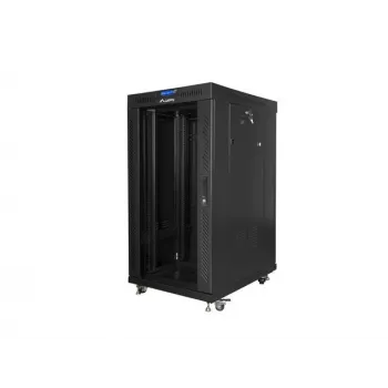 Wolnostojąca szafa rack LANBERG FF01-6822-12BL 22U Czarna 1200 kg