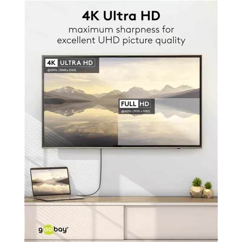 Kabel USB-C do DisplayPort GOOBAY 75704, 1 m, do 4K@60Hz