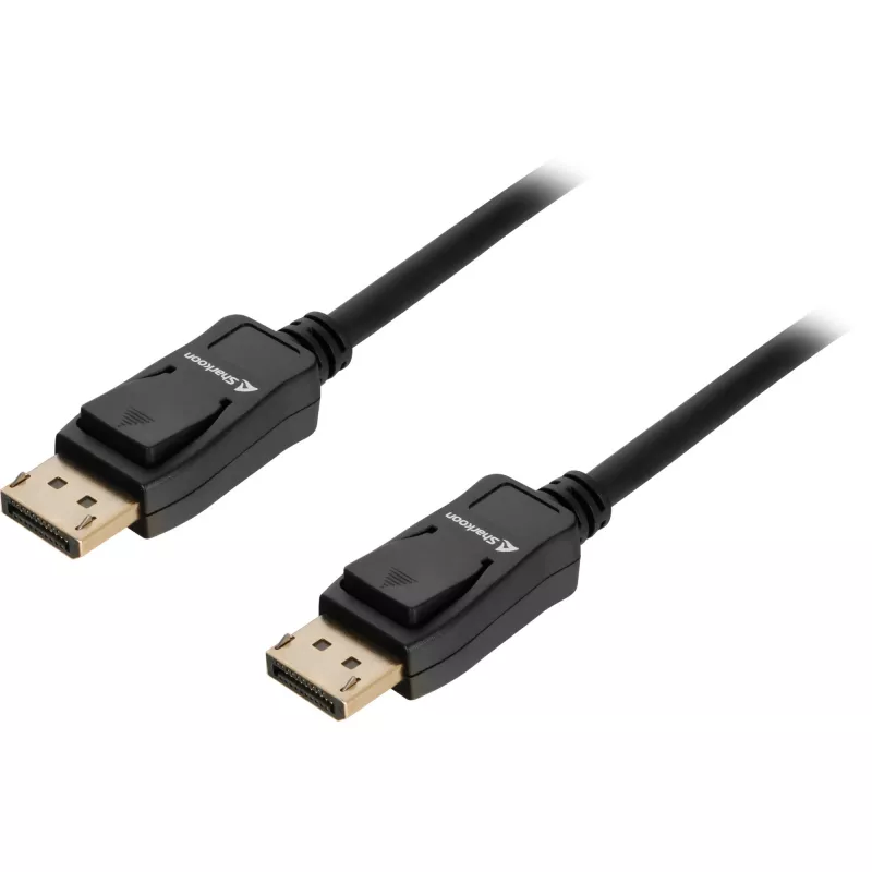 Kabel DisplayPort Sharkoon 1.4 8K, 1 m, czarny