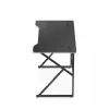 Biurko gamingowe huzaro Hero 1.6 Czarny — prosty blat MDF/karbon 1200×600×750 mm, metalowa rama