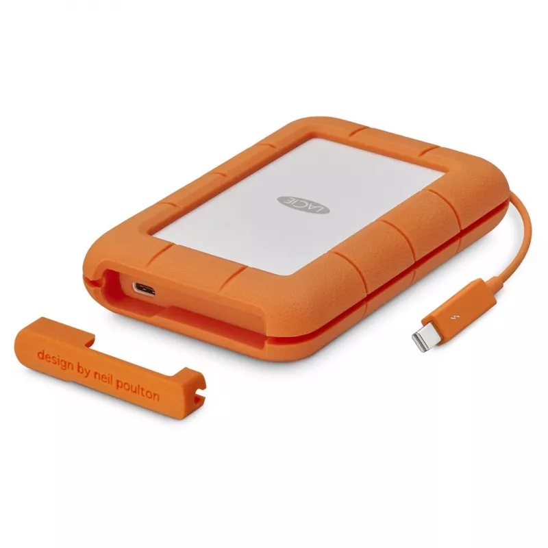 LaCie Rugged USB-C Zewnętrzny Dysk Twardy 5 TB USB Type-C 3.2 Gen 1 (3.1 Gen 1) Szary Żółty