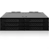 Icy Dock ToughArmor MB118VP-B - Speichergehäuse - 6 x U.2/U.3 NVMe SSD, Mobile Rack für 5,25 Schacht, mit SlimSAS SFF-8654 8i - 2.5 (6.4 cm)