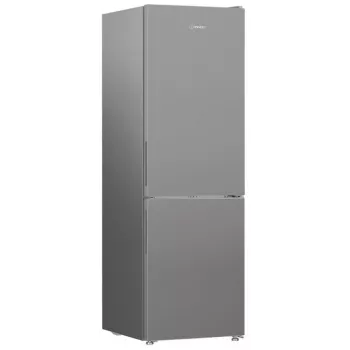 Lodówka Indesit INK 25402 S4E | Kombi wolnostojąca, No Frost, 249 l chłodziarka / 106 l zamrażarka, wys. 203,5 cm, Klasa energetyczna E, 37 dB, Srebrna