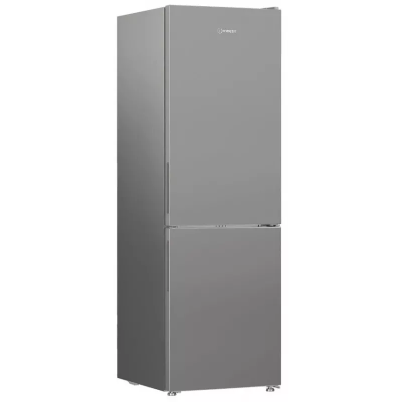 Lodówka Indesit INK 25402 S4E | Kombi wolnostojąca, No Frost, 249 l chłodziarka / 106 l zamrażarka, wys. 203,5 cm, Klasa energetyczna E, 37 dB, Srebrna