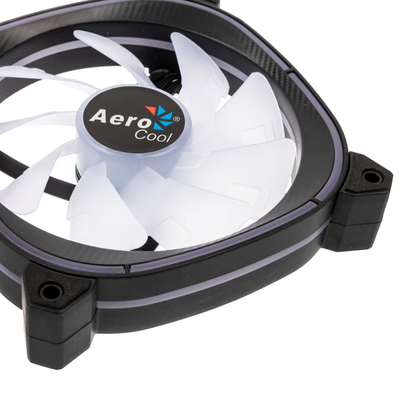 Wentylator obudowy AEROCOOL 120mm Astro 12F ARGB LED — 120 mm, podświetlenie ARGB, zasilanie 3-pin