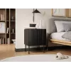 Zestaw stolików nocnych 2 szt. Cama Meble ISLA 44.5×40×59 cm czarny mat MDF/płyta wiórowa