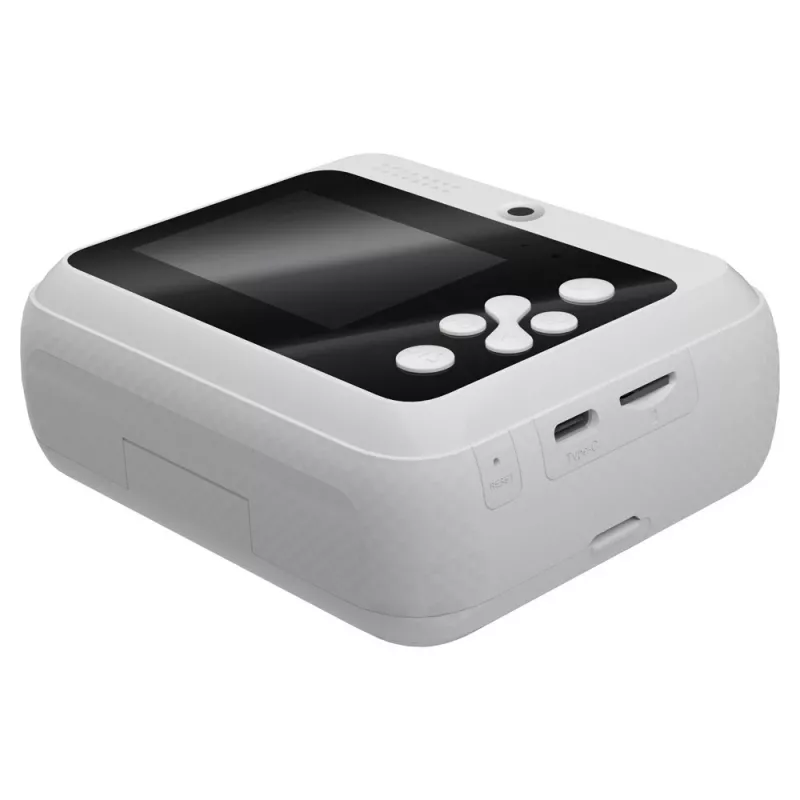 Aparat natychmiastowego druku SAVIO AN-01 dla dzieci, biały, 2,4-calowy LCD, MicroSDHC do 32 GB, USB-C, bateria 1200 mAh, bez wbudowanej lampy błyskowej