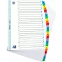 ELBA Mylar Card Index, A-Z, 26-częściowy, A4, 210 x 297mm, kolorowe przekładki (596581-20)