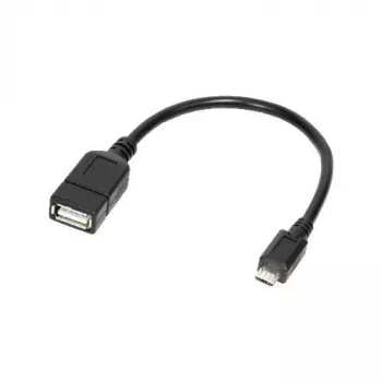 Logilink - Adapter USB OTG do smartfonów - USB Typ A (gniazdo) - Micro-USB Typ B (wtyk) (USB 2.0) - 0,20 m - Czarny (AA0035)