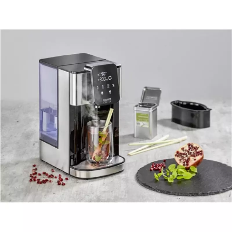 Czajnik elektryczny Caso Turbo Hot Water Dispenser HW 1660 — 4 L, 2600 W, czarny/stal nierdzewna