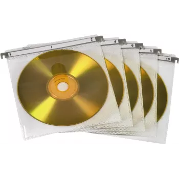 Hama CD/DVD Double Protective Sleeves, opakowanie 50 szt., białe, 2 płyty