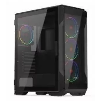 Obudowa PC KRUX HEKO KRXD001 ATX Mid Tower, szkło hartowane, RGB, obsługa ATX, GPU do 34 cm, chłodzenie CPU 165 mm
