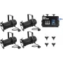 Zestaw ściemniaczy LED EUROLITE 20000696 dim2warm EDX-4 DMX RDM do sterowania reflektorem PAR-30