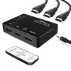 Przełącznik HDMI video MEDIA-TECH MT5207, 5 wejść HDMI, 1 wyjście HDMI, czarny