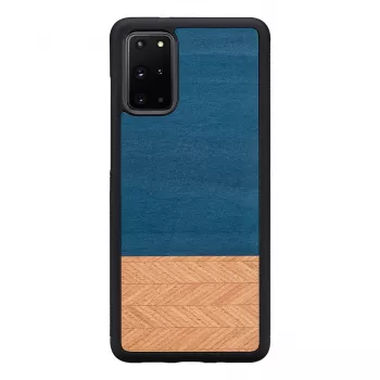 Pokrowiec na telefon Man and Wood Galaxy S20+ denim Czarny — etui ochronne dla Samsung Galaxy S20+