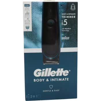 Elektryczny trymer do ciała i miejsc intymnych Gillette Body & Intimate i5 — bezprzewodowa maszynka dla mężczyzn do pielęgnacji ciała