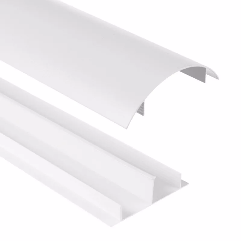 Aluminiowa listwa maskująca MACLEAN MC-814 W biała – organizer kabli, sztywny profil aluminiowy do ukrywania kabli