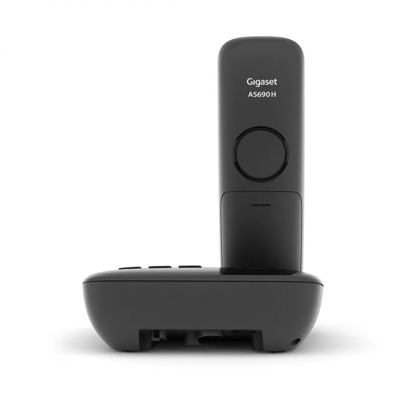 Gigaset AS690A telefon analogowy/DECT Identyfikacja dzwoniącego Czarny