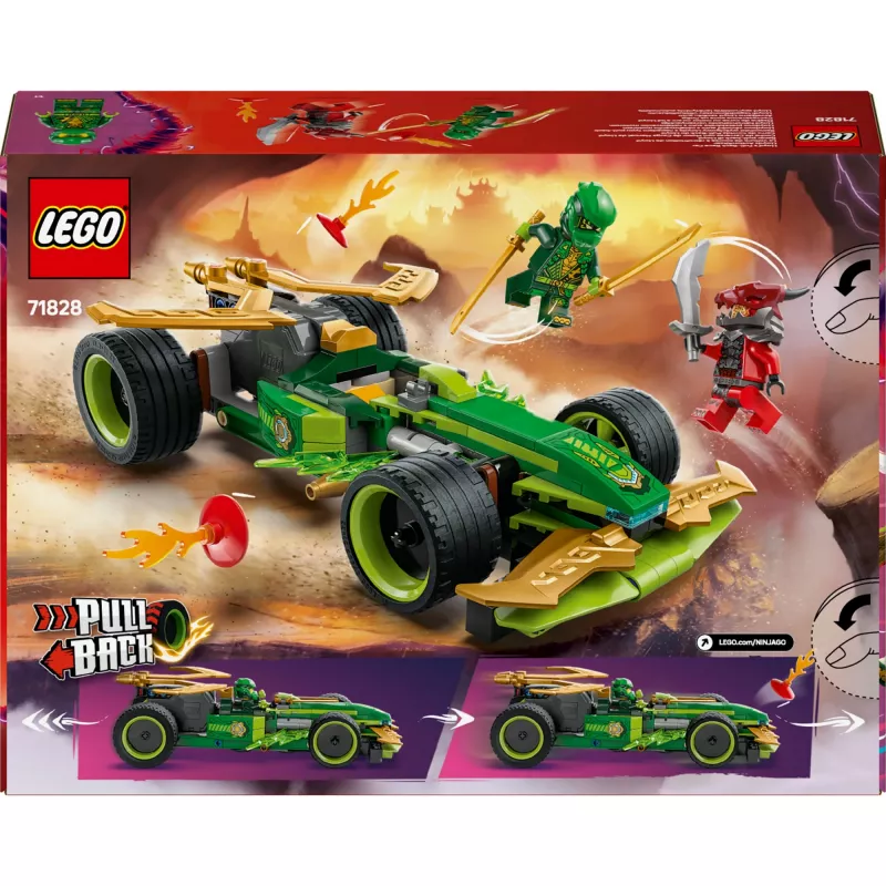 Zestaw konstrukcyjny LEGO NINJAGO Lloyd's Action Speedster 71828, 181 elementów, 2 minifigurki, wiek 7+
