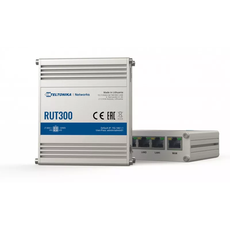 TELTONIKA RUT300 Przemysłowy router przewodowy 5x RJ45 100 MB/s
