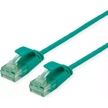 ROLINE RM UTP kabel krosowy Kat6A/Kl.EA cienki Green 1.5m - UTP (21.45.3434)