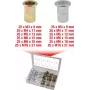 Nitony nakrętkowe KS Tools 970.0630 stal i aluminium M3x9mm–M10x21mm 300 szt.