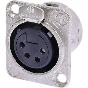 Neutrik NTR-NC4FDL1 - -30 - 80 °C - Czarny - Srebrny - UL - UL 94 HB - IEC 61076-2-103 - IP 40 - IEC 68-2-20 (NC4FD-L-1)