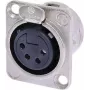 Neutrik NTR-NC4FDL1 - -30 - 80 °C - Czarny - Srebrny - UL - UL 94 HB - IEC 61076-2-103 - IP 40 - IEC 68-2-20 (NC4FD-L-1)