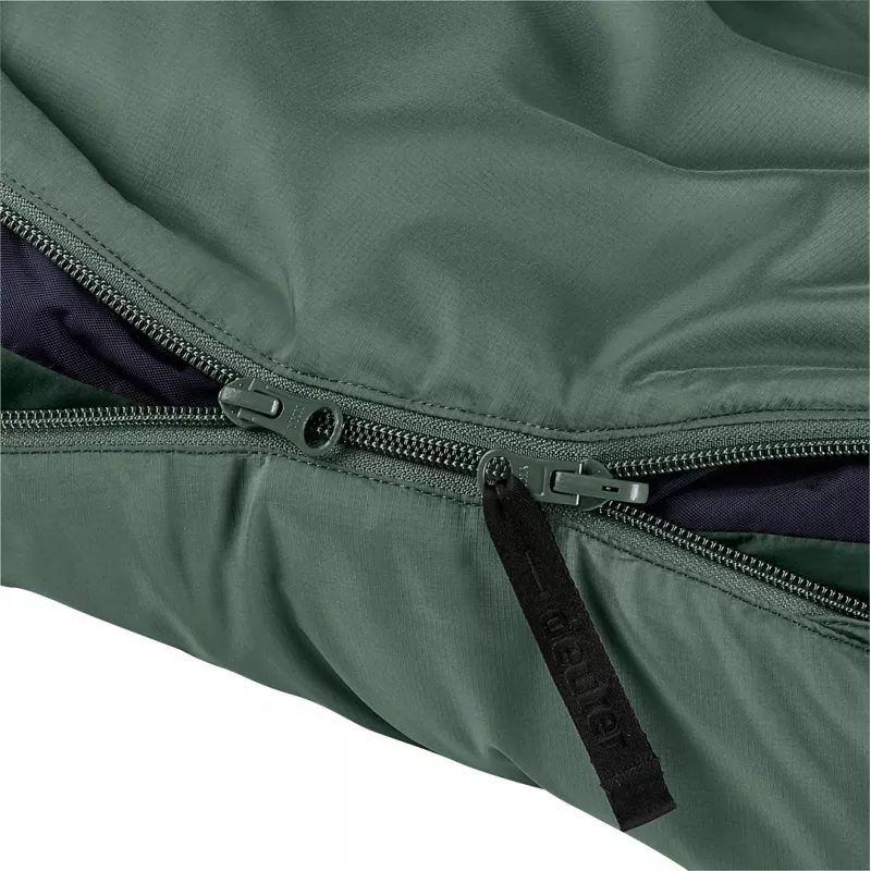 Śpiwór mumia DEUTER Orbit SL +5°C / 41°F — szerokość 750 mm, głębokość 480 mm, Ripstop PES, zielony