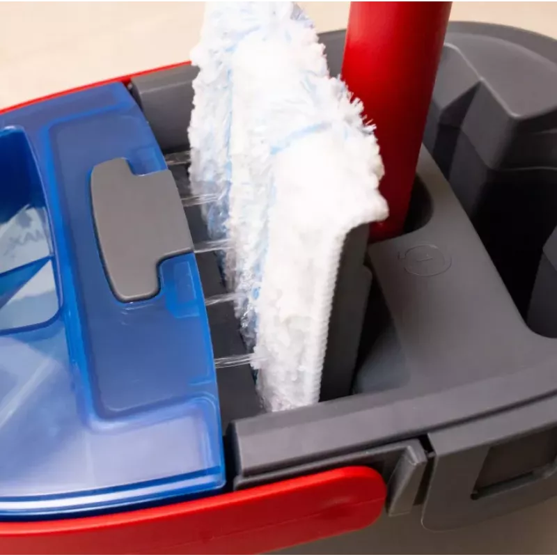 Mop VILEDA Microfibre 1200 ml na mokro, obrotowa głowica 360°, drążek 140,5 cm, zdejmowana głowica do prania w pralce