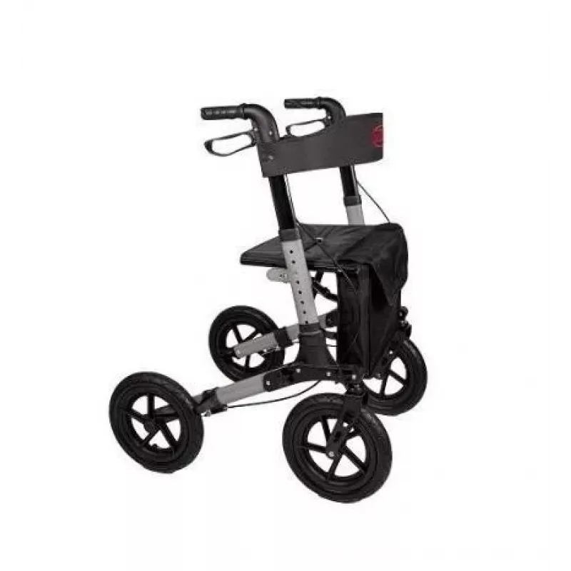 Walker (rollator) ANTAR AT51036 — czarny, wysokość siedziska 27,9 cm (11 cali), 9 kg, maks. obciążenie 136 kg, szerokość 870 mm, głębokość 630 mm