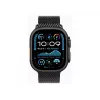 Apple Watch Ultra 2 GPS + Cellular 49mm Czarna Koperta z Tytanu z Czarną Bransoletą Milanese Loop - M