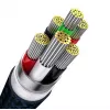 Kabel USB Baseus CASS030003 1,2 m USB A USB C/Micro USB-A/Lightning niebieski