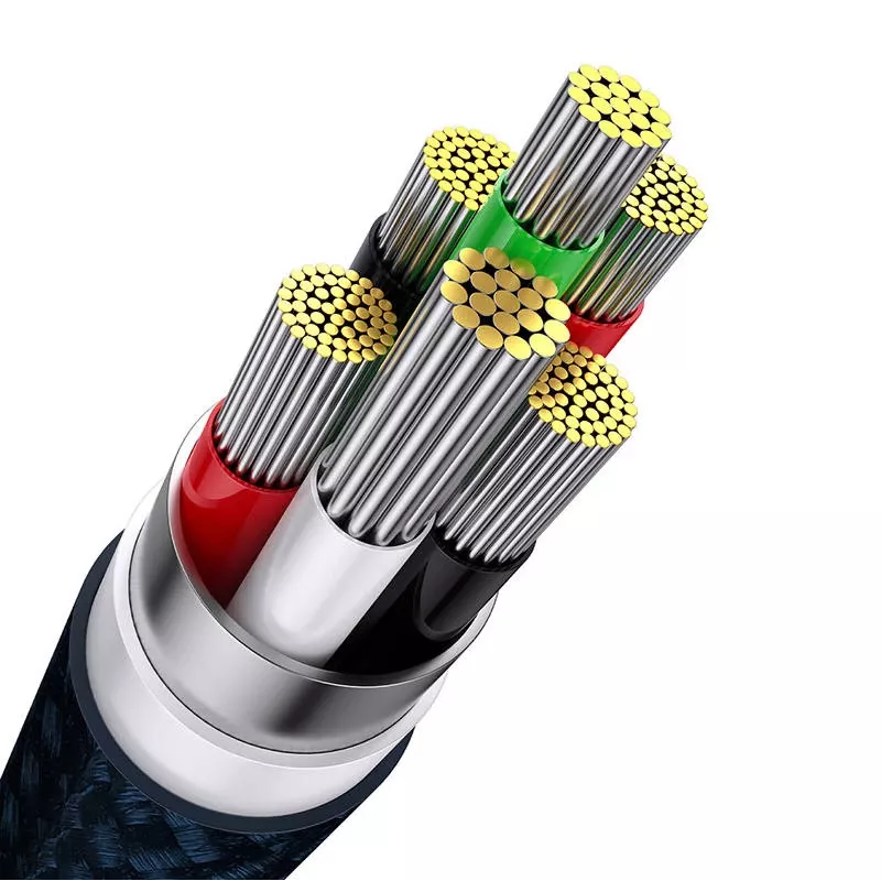 Kabel USB Baseus CASS030003 1,2 m USB A USB C/Micro USB-A/Lightning niebieski