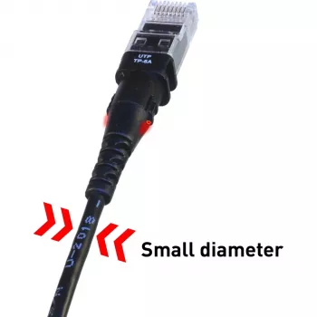 Patchsee TP-6A-U/8 Kabel krosowy Ethernet czarny