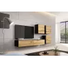 Szafka wisząca cama meble VIGO 50×50×30 cm czarna / dąb Wotan