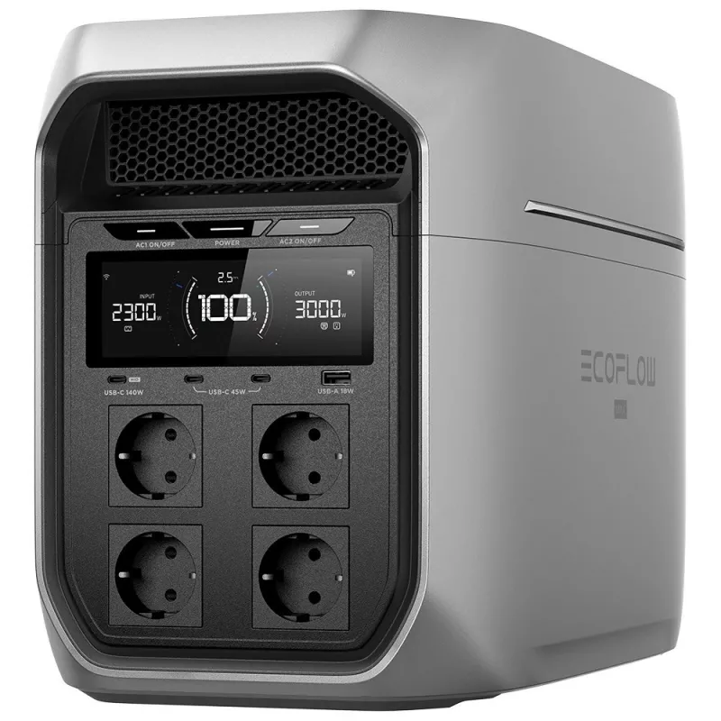 Przenośna stacja zasilania EcoFlow Delta 3 Max Plus 2048Wh 1800W – zasilanie awaryjne i off-grid