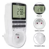 Elektroniczny timer QOLTEC PC0628 z wyświetlaczem LCD, odliczanie 24-godzinne