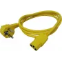 ROLINE - Kabel zasilający - CEE 7/7 (M) kątowy do IEC 60320 C13 prosty - AC 250 V - 10 A - 1,8 m - Żółty - Niemcy (19.08.1011)