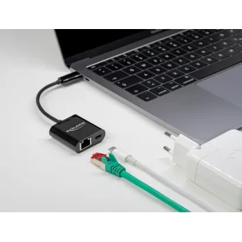 Adapter USB Type-C DeLOCK 66644 Gigabit LAN Power Delivery
