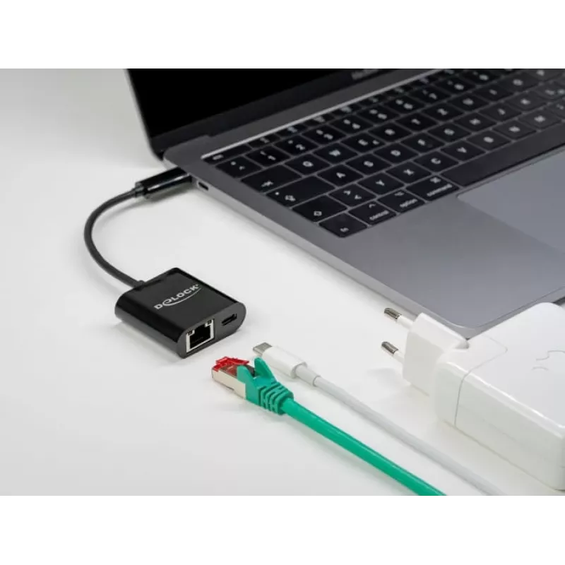 Adapter USB Type-C DeLOCK 66644 Gigabit LAN Power Delivery
