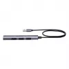 Koncentrator USB Unitek H1208CGY01 — 4-portowy USB 3.0 (5 Gb/s), wstecznie kompatybilny z USB 2.0, aluminium