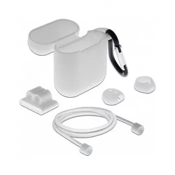Zestaw akcesoriów DeLOCK do Apple AirPods, biały