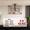 Uchwyt sufitowy do telewizora MACLEAN MC-109 T VESA 800x400 dla ekranów 43–86 cali, maks. obciążenie 45 kg