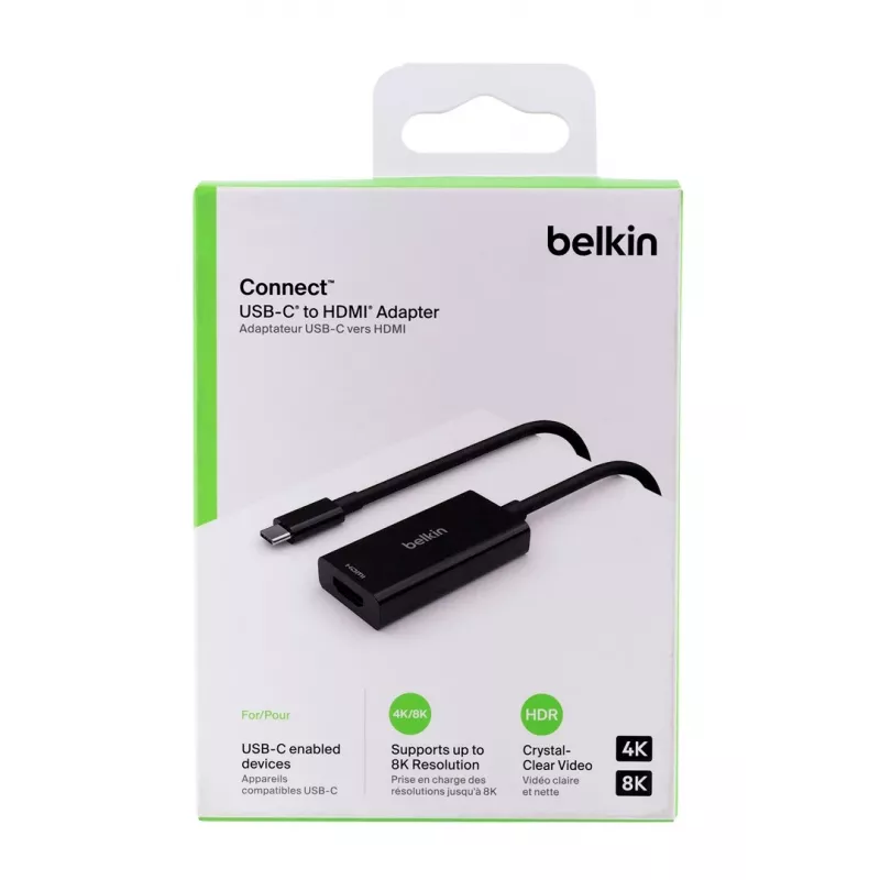 Belkin AVC013BTBK adapter kabla wideo HDMI Typ A (Standard) USB Type-C Czarny